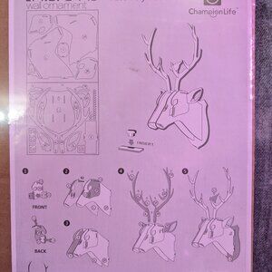 Wooden Reindeer Head Wall Decor 3d puzzle